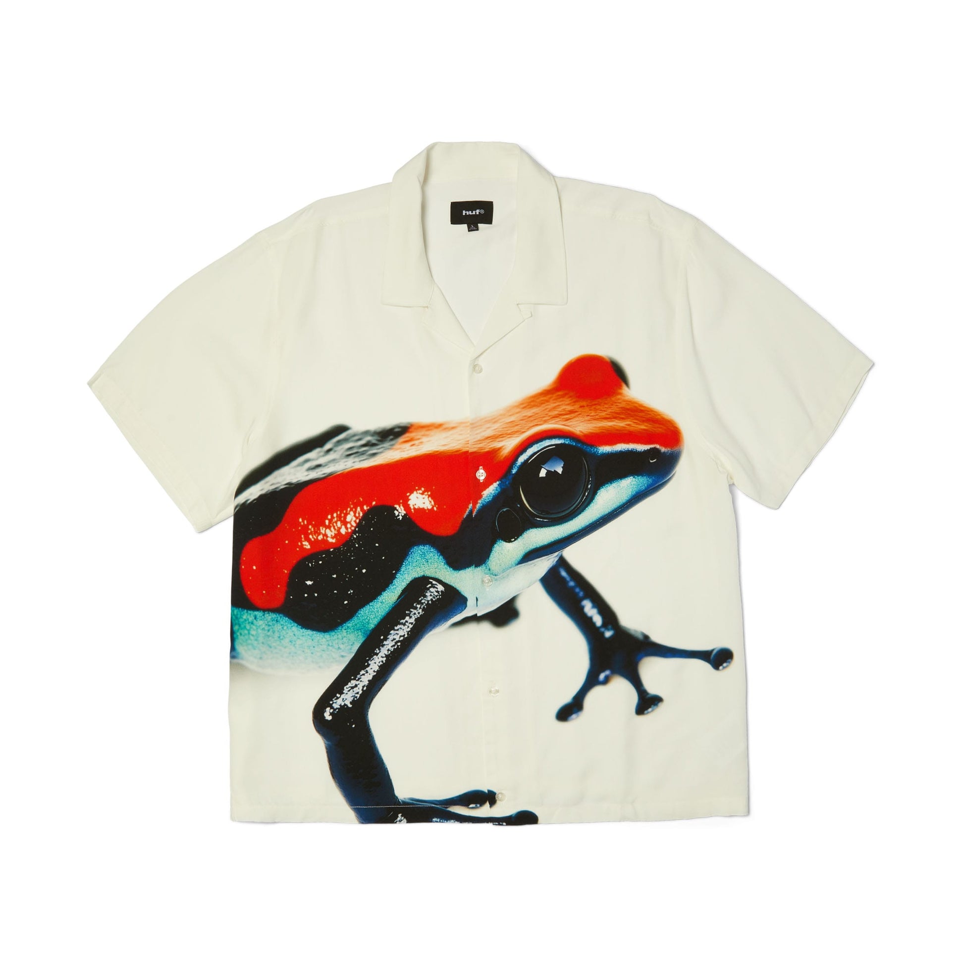 HUF SHORT SLEEVE SHIRT L HUF Darien Resort Short Sleeve Button Up - White Multi