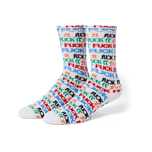HUF SOCKS HUF Fuck It Flyer Socks - White