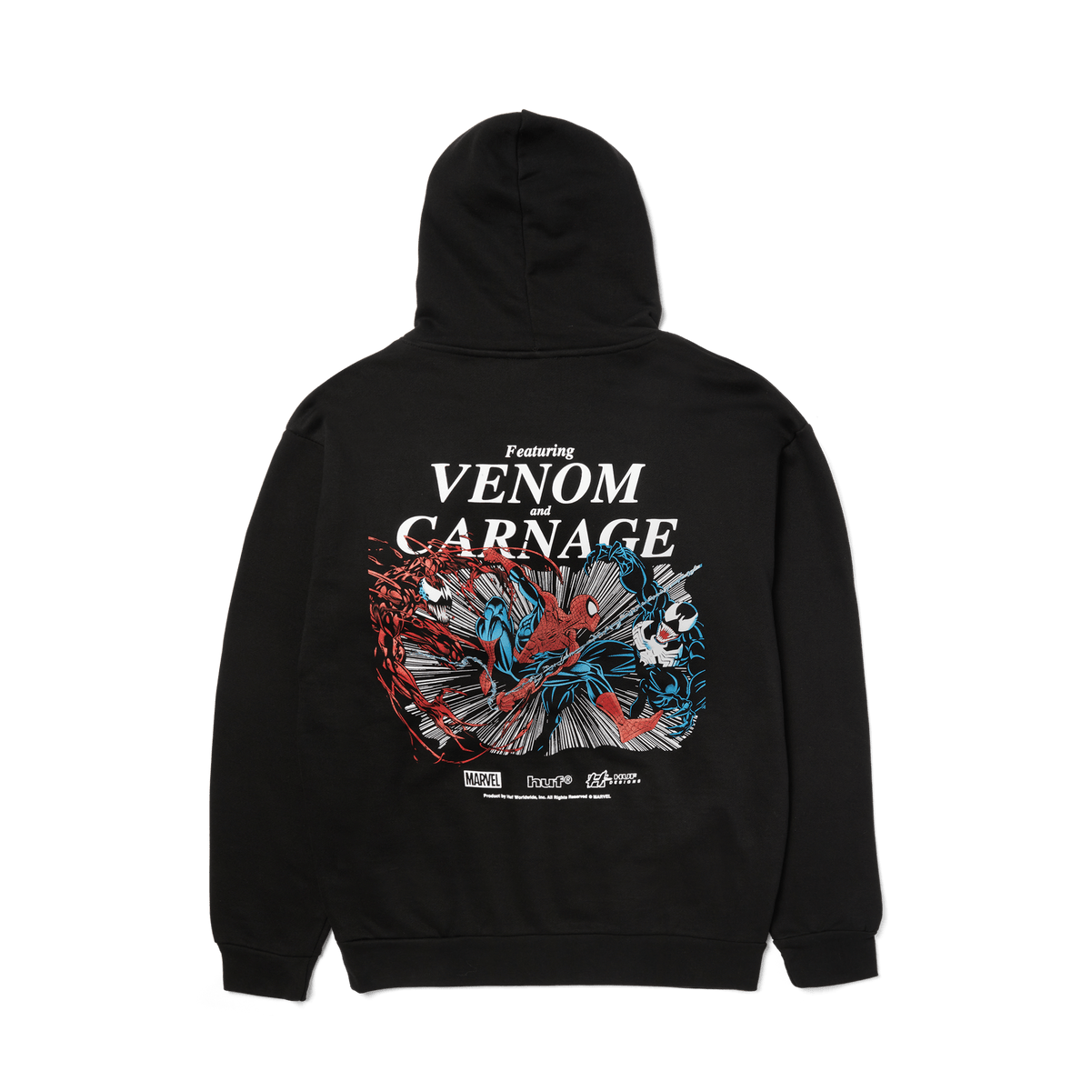 HUF HOODIE HUF Maximum Carnage Hoodie - (Spider-Man) Black