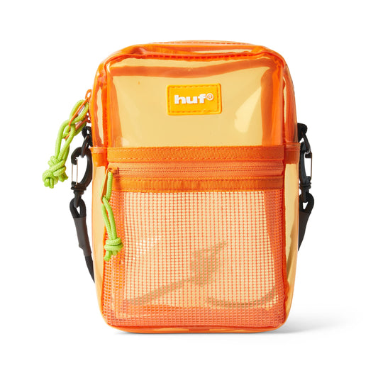 HUF BAG HUF Mercer Transparent Side Bag - Orange
