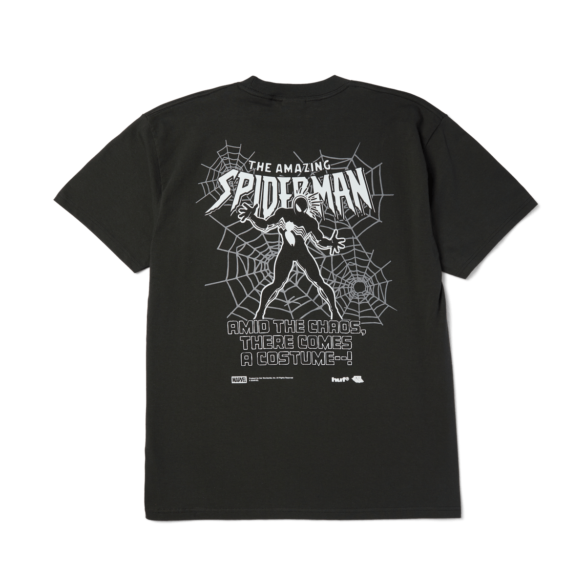 HUF T-SHIRT HUF Secret Wars Washed Tee - (Spider-Man) Black