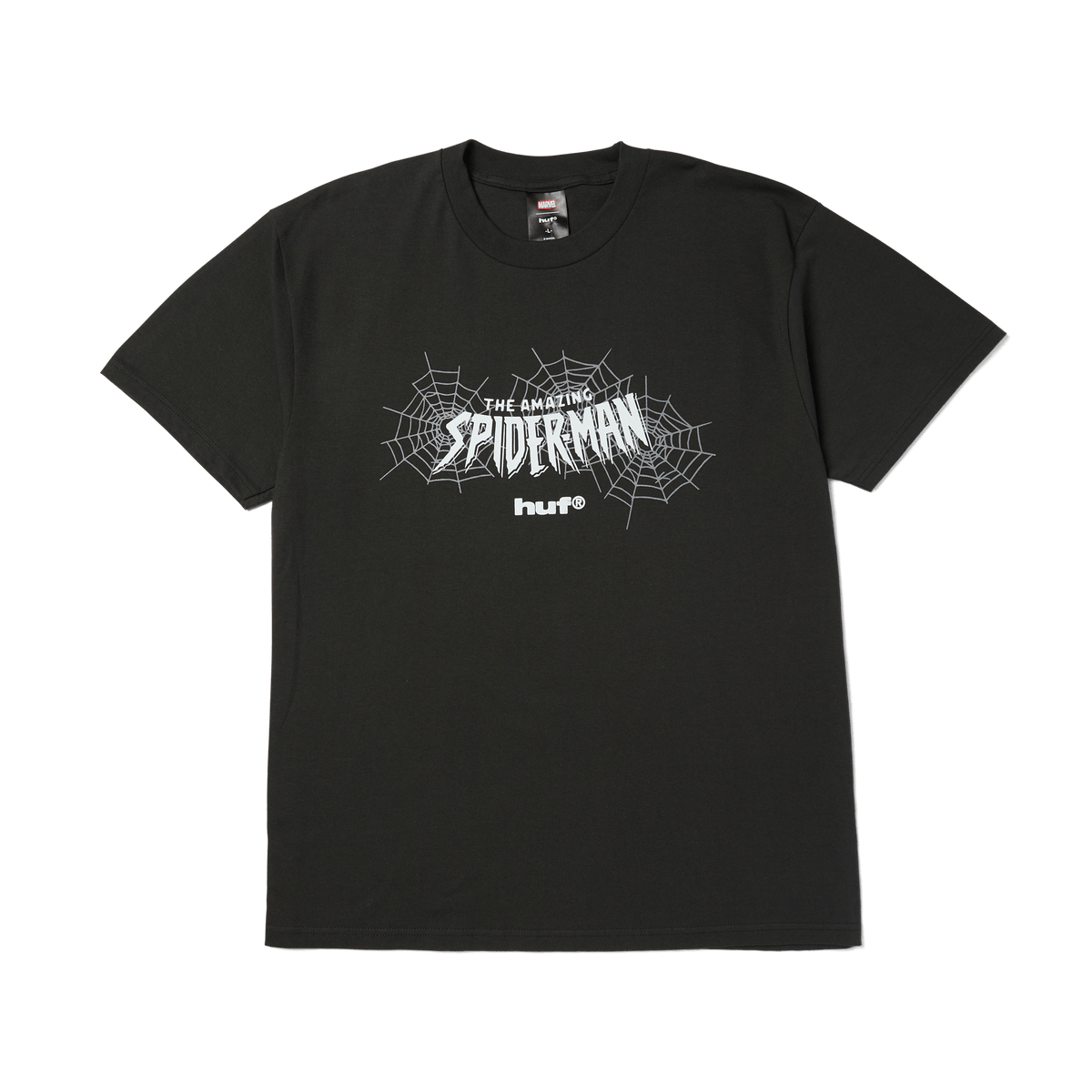 HUF T-SHIRT HUF Secret Wars Washed Tee - (Spider-Man) Black