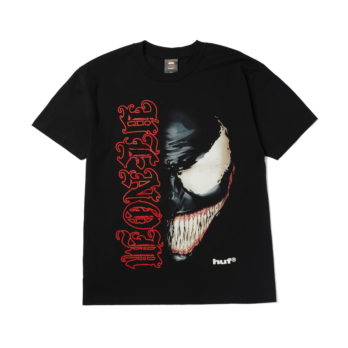 HUF T-SHIRT HUF Sinister Tee - (Spider-Man) Black