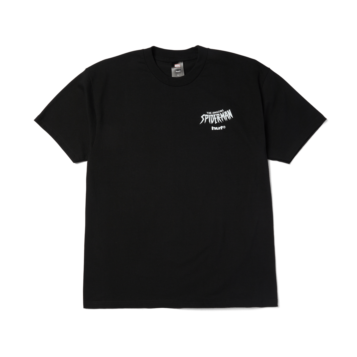 HUF T-SHIRT HUF Spotted Tee - (Spider-Man) Black