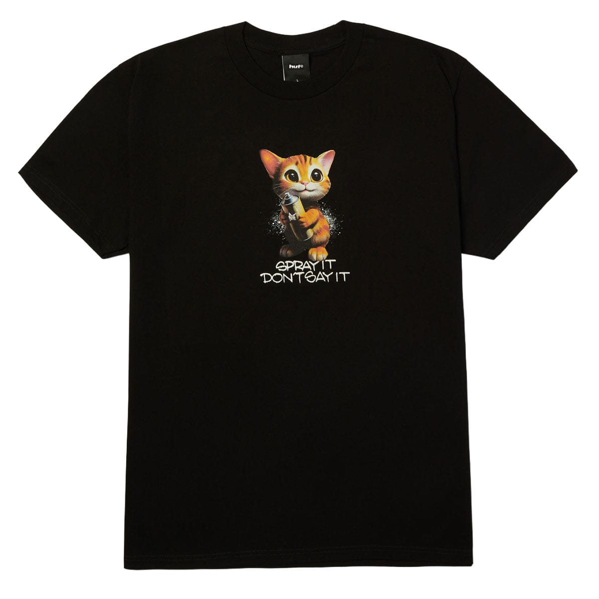 HUF T-SHIRT HUF Spray It Tee - Black