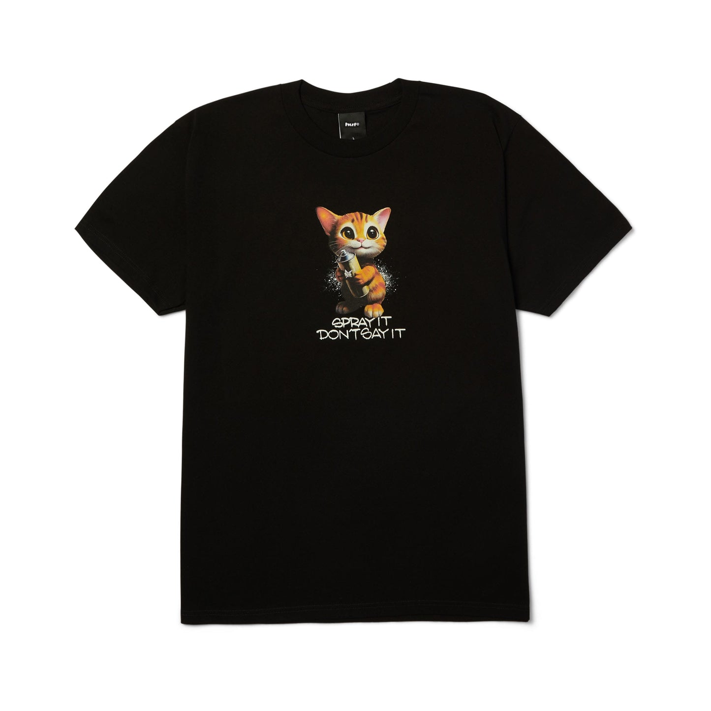 HUF T-SHIRT HUF Spray It Tee - Black