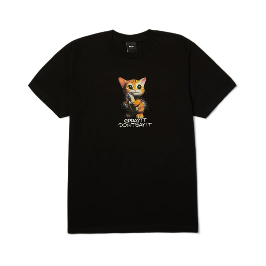 HUF T-SHIRT HUF Spray It Tee - Black
