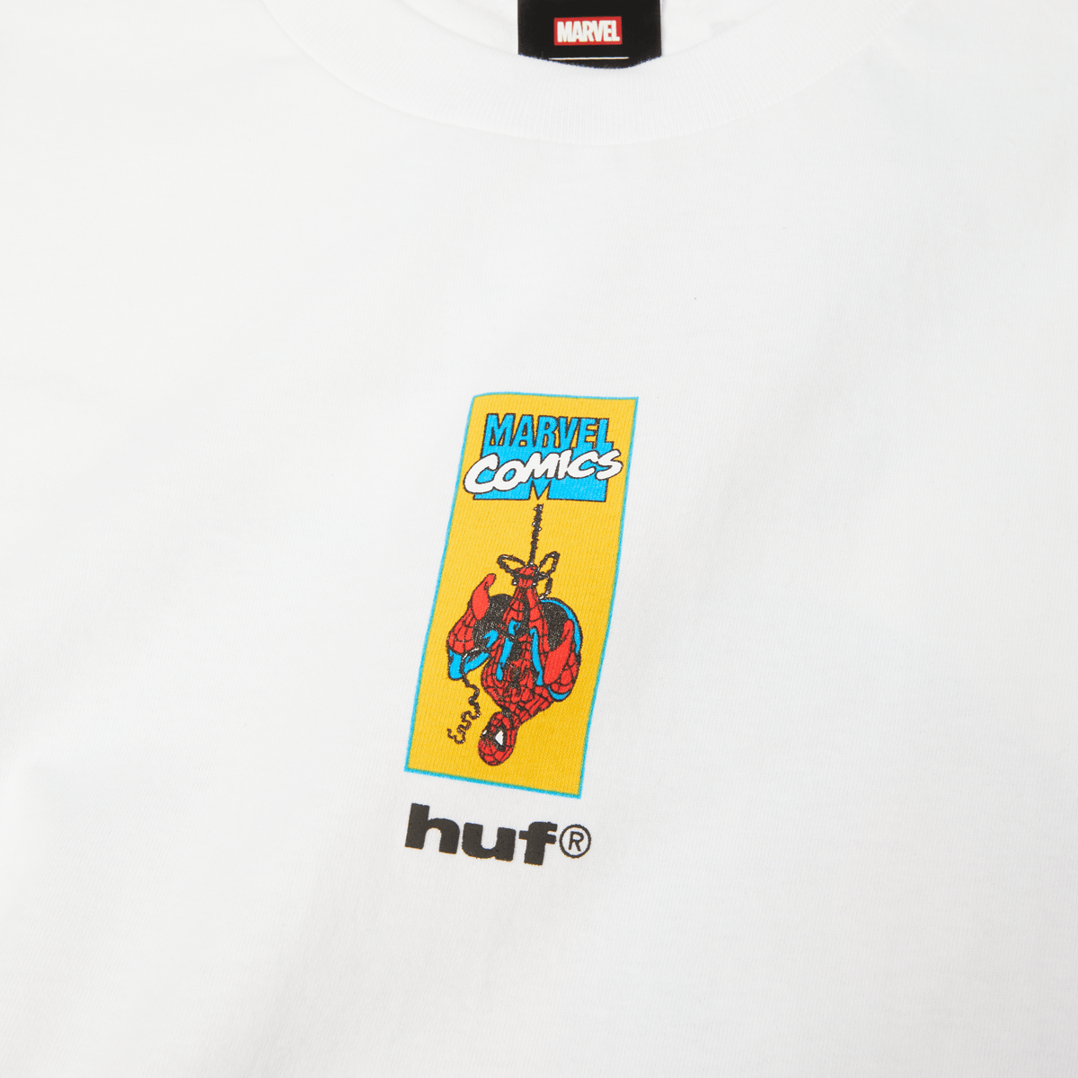 HUF T-SHIRT HUF Upside Down Tee - (Spider-Man) White