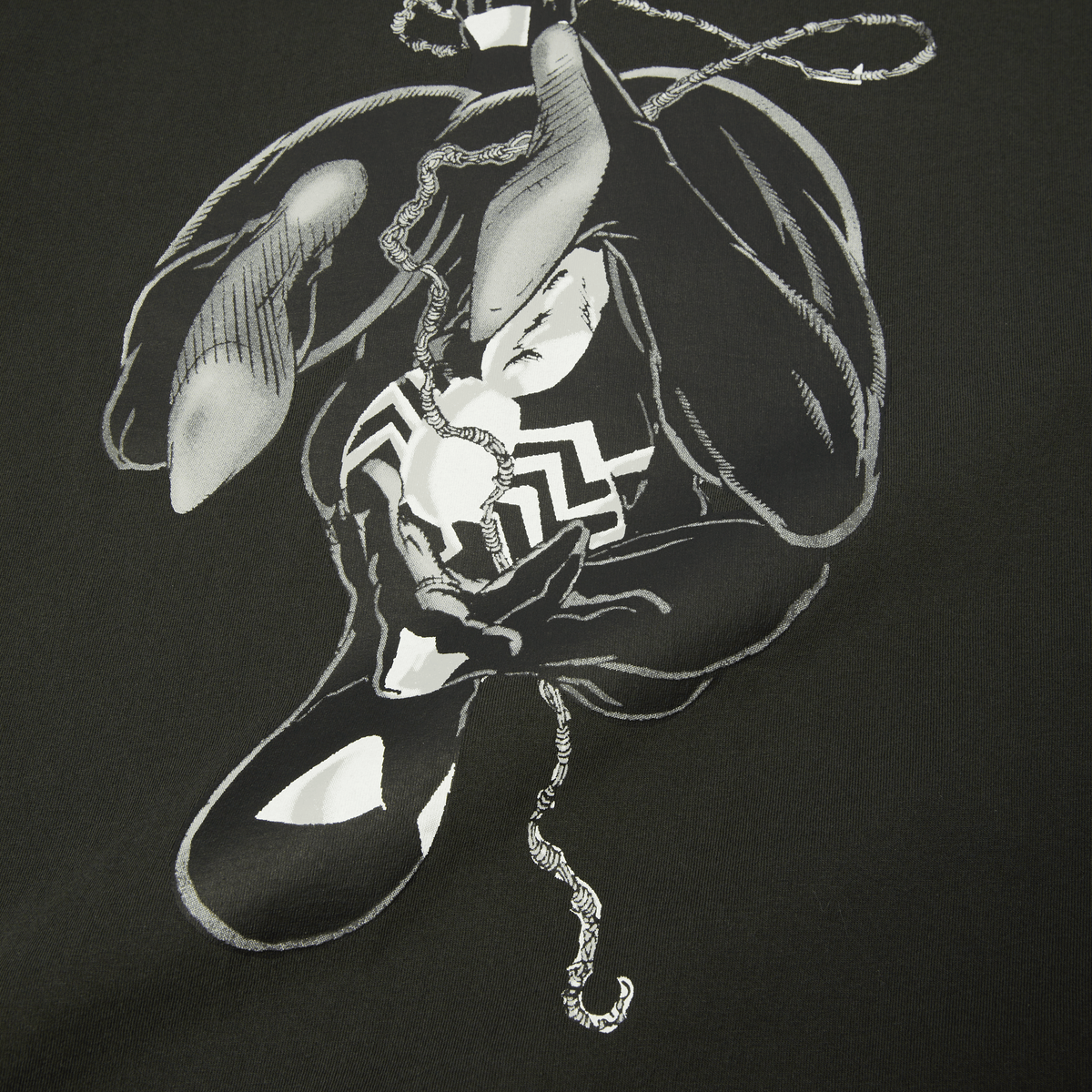 HUF LONGSLEEVE TEE HUF Web L/S Double Layer Top - (Spider-Man) Black