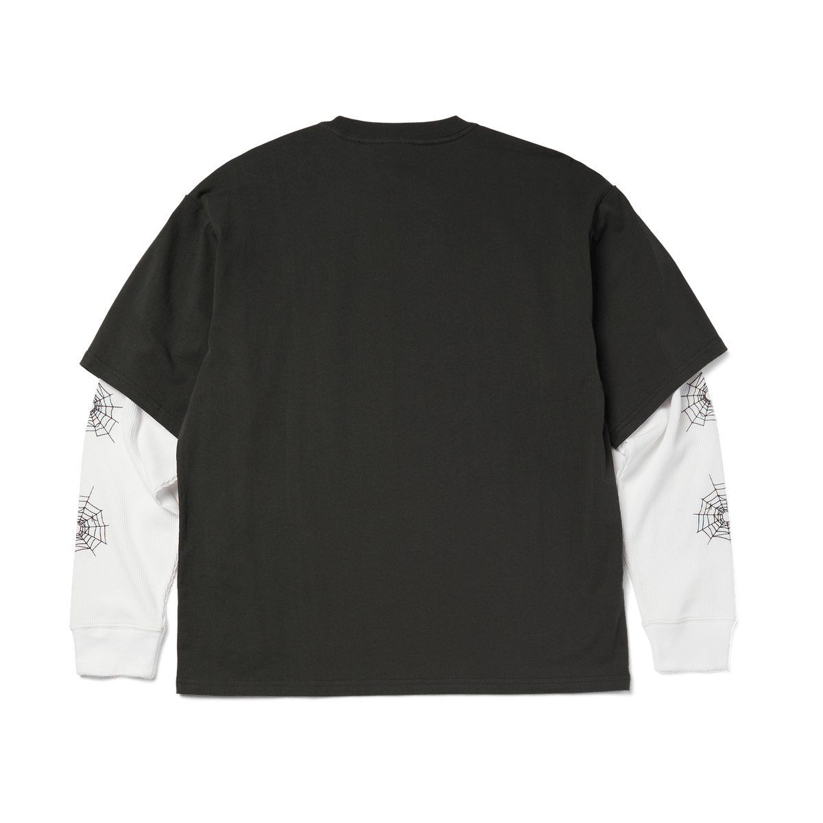 HUF LONGSLEEVE TEE HUF Web L/S Double Layer Top - (Spider-Man) Black