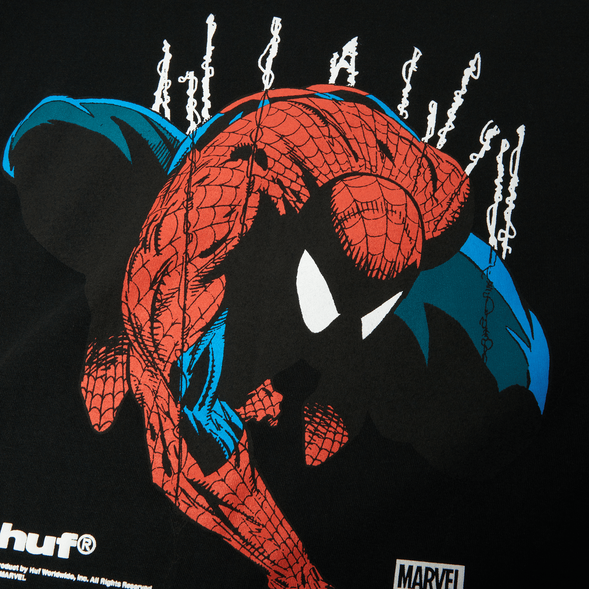 HUF T-SHIRT HUF x Spider-Man Perceptions Tee - Black