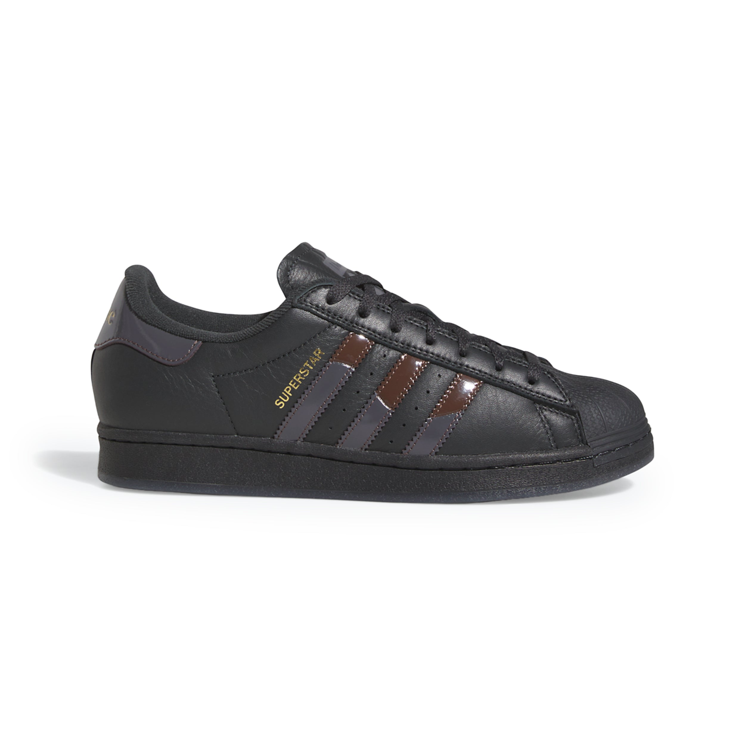 adidas superstar black and brown