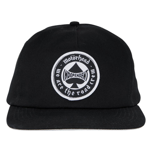 INDEPENDENT HAT Independent Trucks x Motorhead Spade Snapback Hat - Black