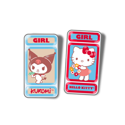 Girl Hello Kitty Kuromi Enamel Pin Set
