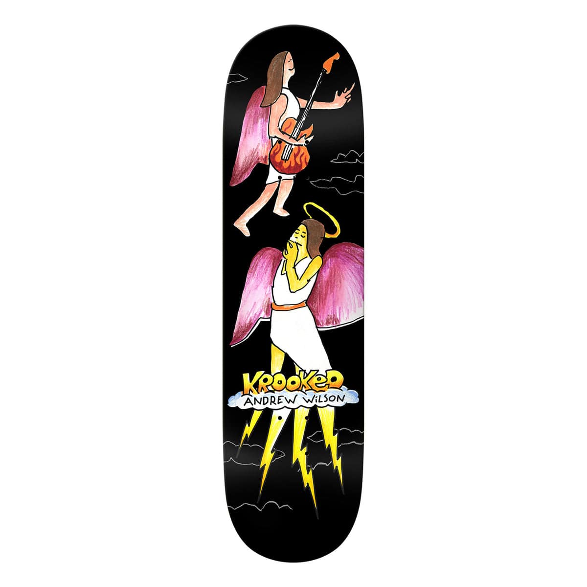 KROOKED DECK 8.25 Krooked Andrew Wilson Angel True Fit Deck - 8.25