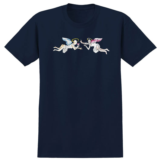 KROOKED T-SHIRT Krooked Angels Tee - Navy