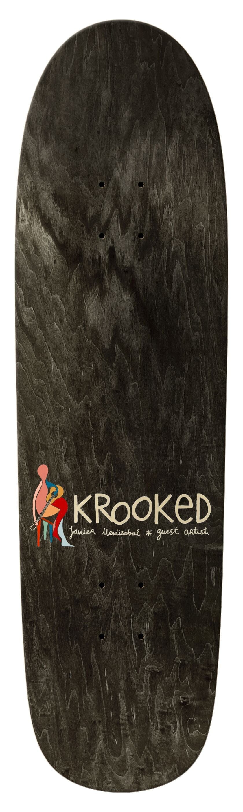 KROOKED DECK 8.8 Krooked Barbee Little Postcard Shaped Deck - 8.8