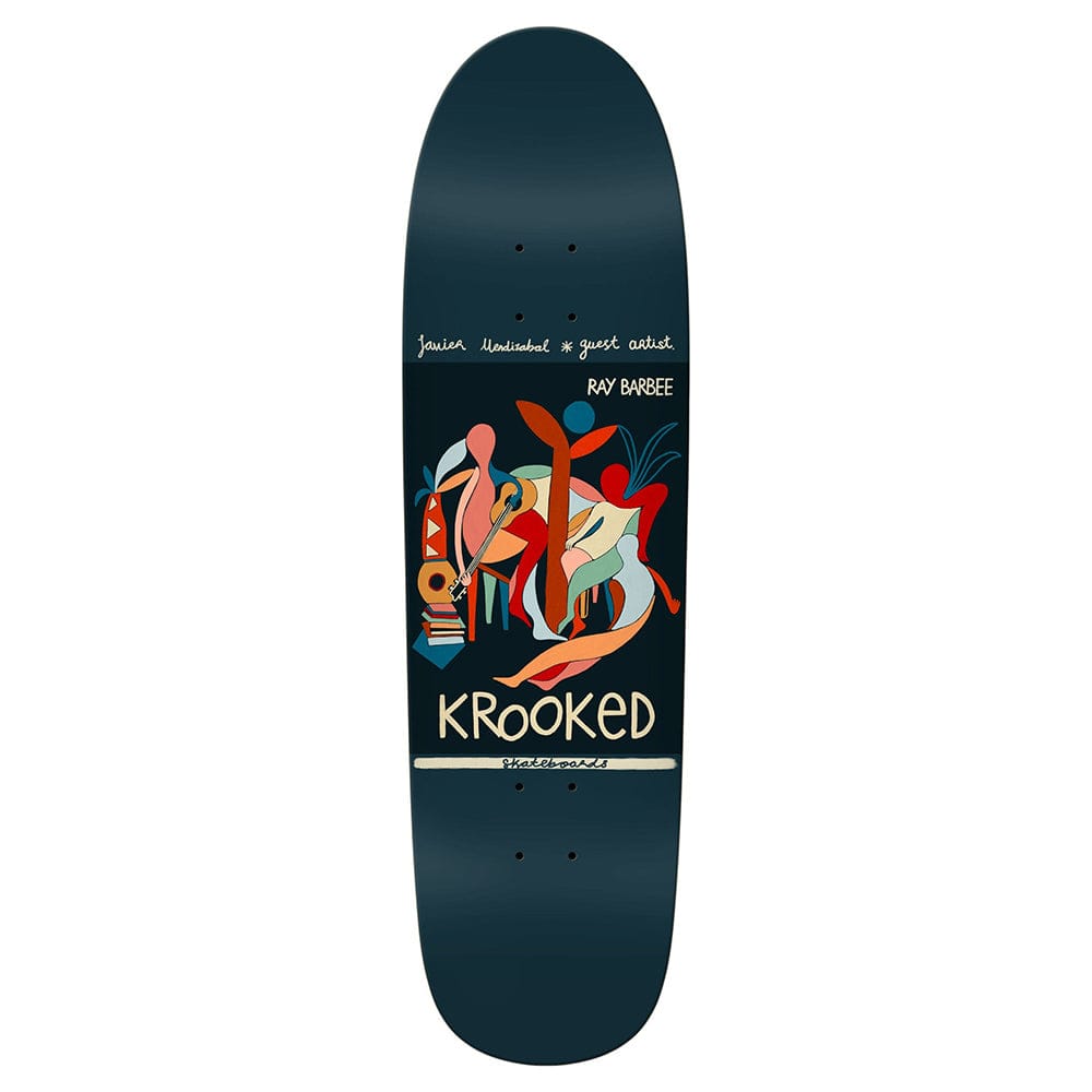 KROOKED DECK 8.8 Krooked Barbee Little Postcard Shaped Deck - 8.8