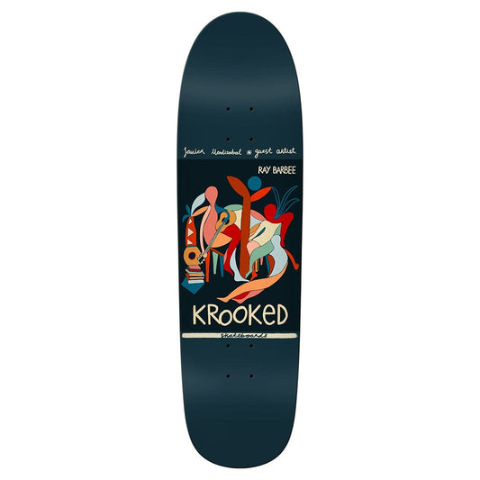 KROOKED DECK 8.8 Krooked Barbee Little Postcard Shaped Deck - 8.8