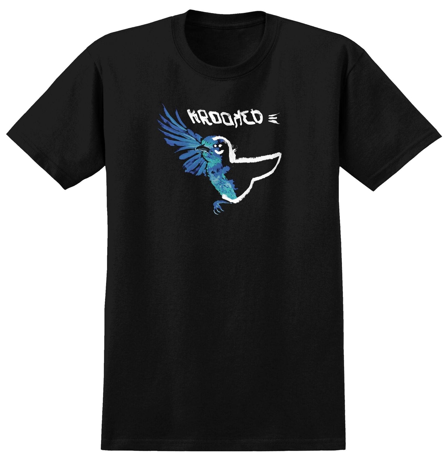 KROOKED T-SHIRT Krooked Blue Bird Tee - Black