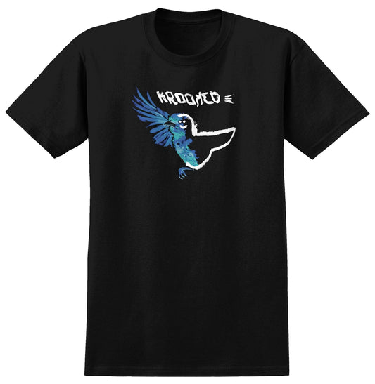 KROOKED T-SHIRT Krooked Blue Bird Tee - Black