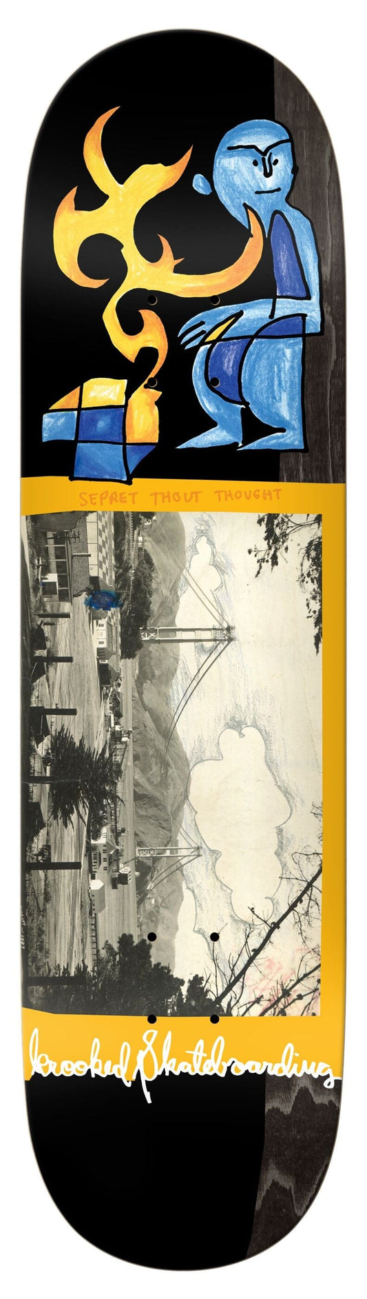 KROOKED DECK 8.5 Krooked Cernicky Bridge Deck - 8.5