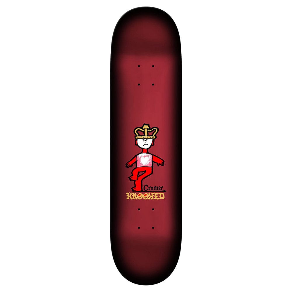KROOKED DECK 8.0 Krooked Cromer Mad King Deck - 8.0