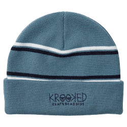 KROOKED BEANIE Krooked Eyes Cuff Beanie - Blue