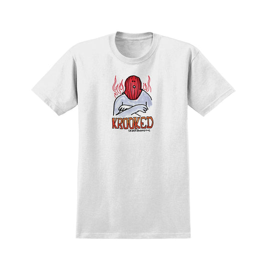 KROOKED T-SHIRT Krooked Mask Tee - White