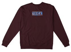 KROOKED CREWNECK Krooked Moonsmile Crewneck - Maroon