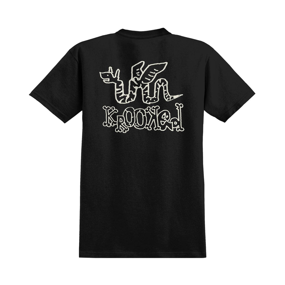 KROOKED T-SHIRT Krooked No Monster Tee - Black