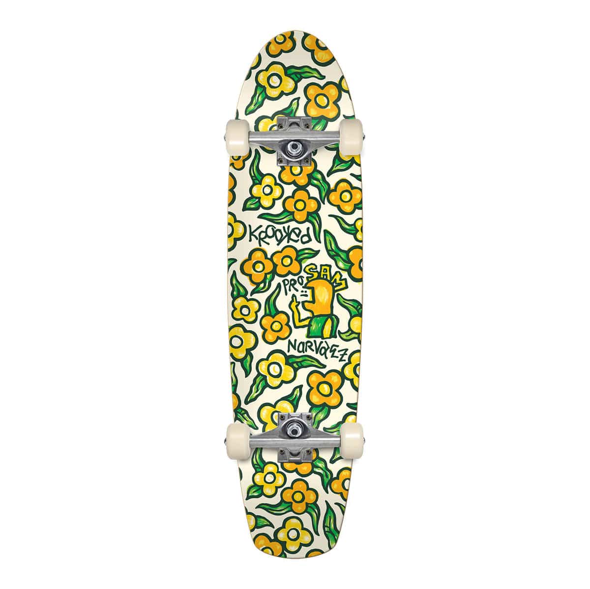 KROOKED COMPLETE SKATEBOARD 7.75 Krooked Sam Flower Zinger Complete - 7.75