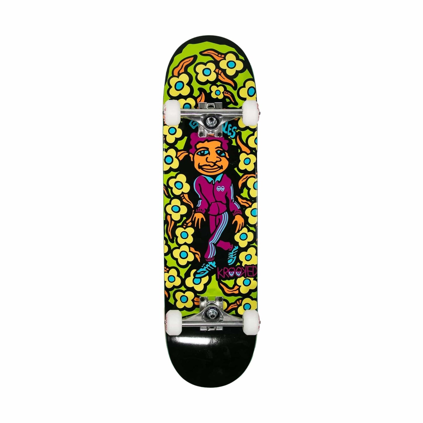 KROOKED COMPLETE SKATEBOARD Krooked Sweatpants Blacklight Complete