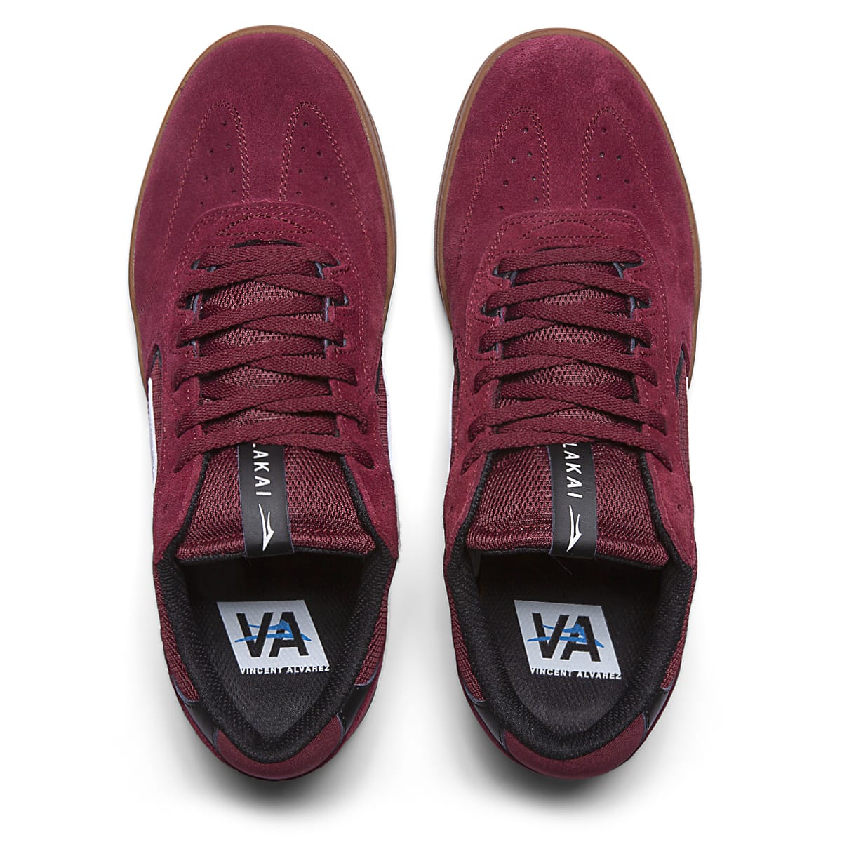 LAKAI SHOE LAKAI 8.5 Lakai Atlantic - Burgundy Gum