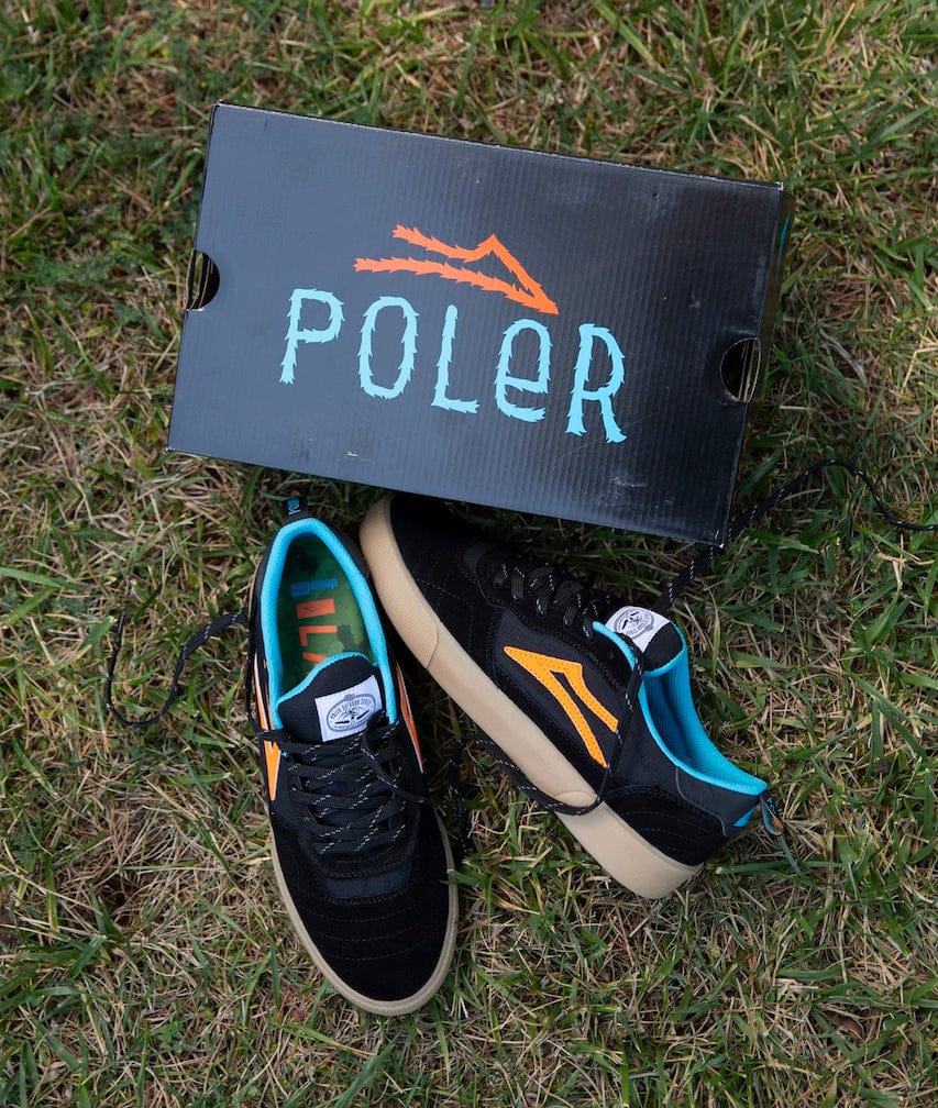 LAKAI SHOE LAKAI Lakai Cambridge - (Poler) Black Multi Suede