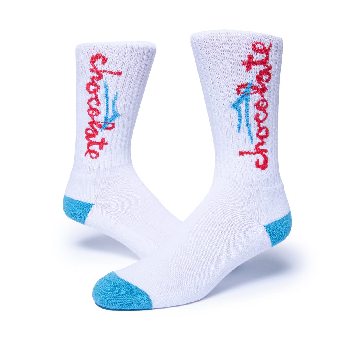 LAKAI SOCKS Red Lakai Chunk Logo Sock - (Chocolate)