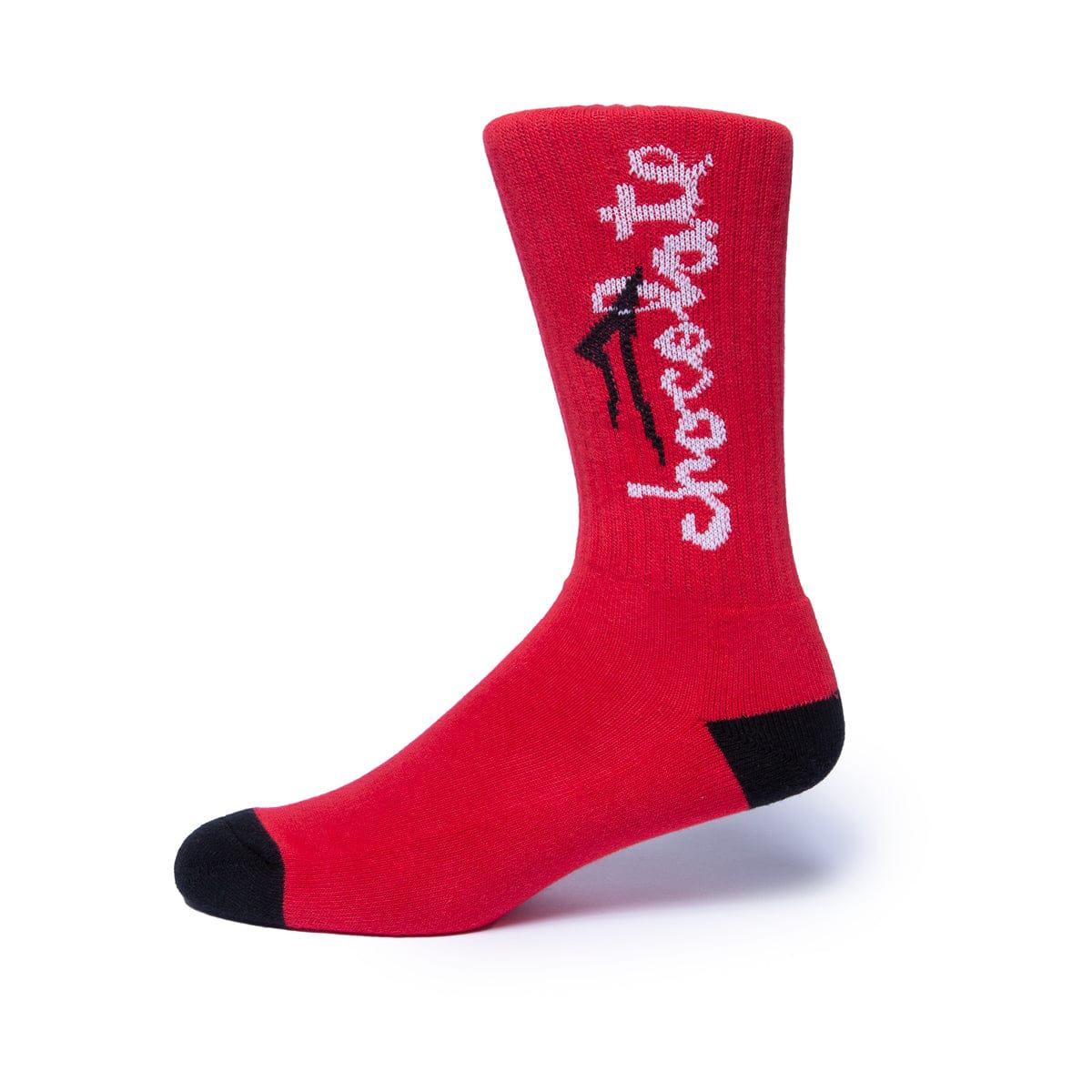 LAKAI SOCKS Red Lakai Chunk Logo Sock - (Chocolate)