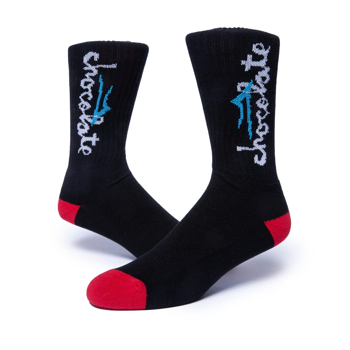 LAKAI SOCKS Red Lakai Chunk Logo Sock - (Chocolate)