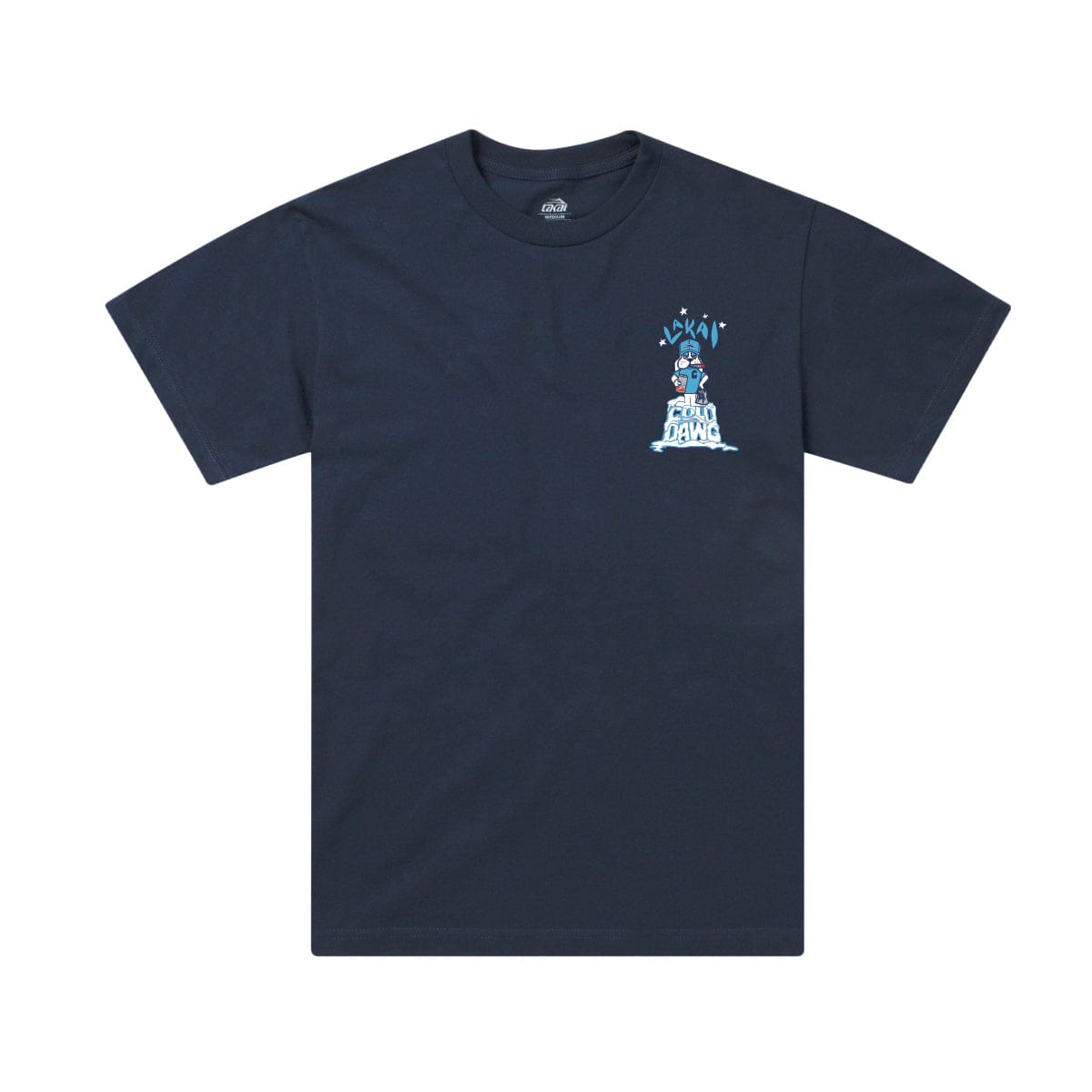 LAKAI T-SHIRT XL Lakai Cold Dawg Tee - Navy