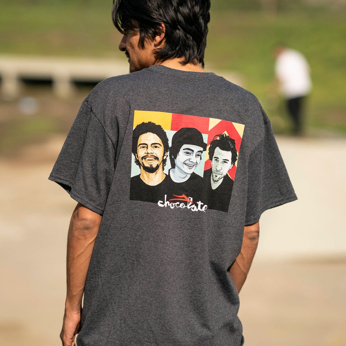 LAKAI T-SHIRT Lakai Portrait Tee - (Chocolate) Charcoal