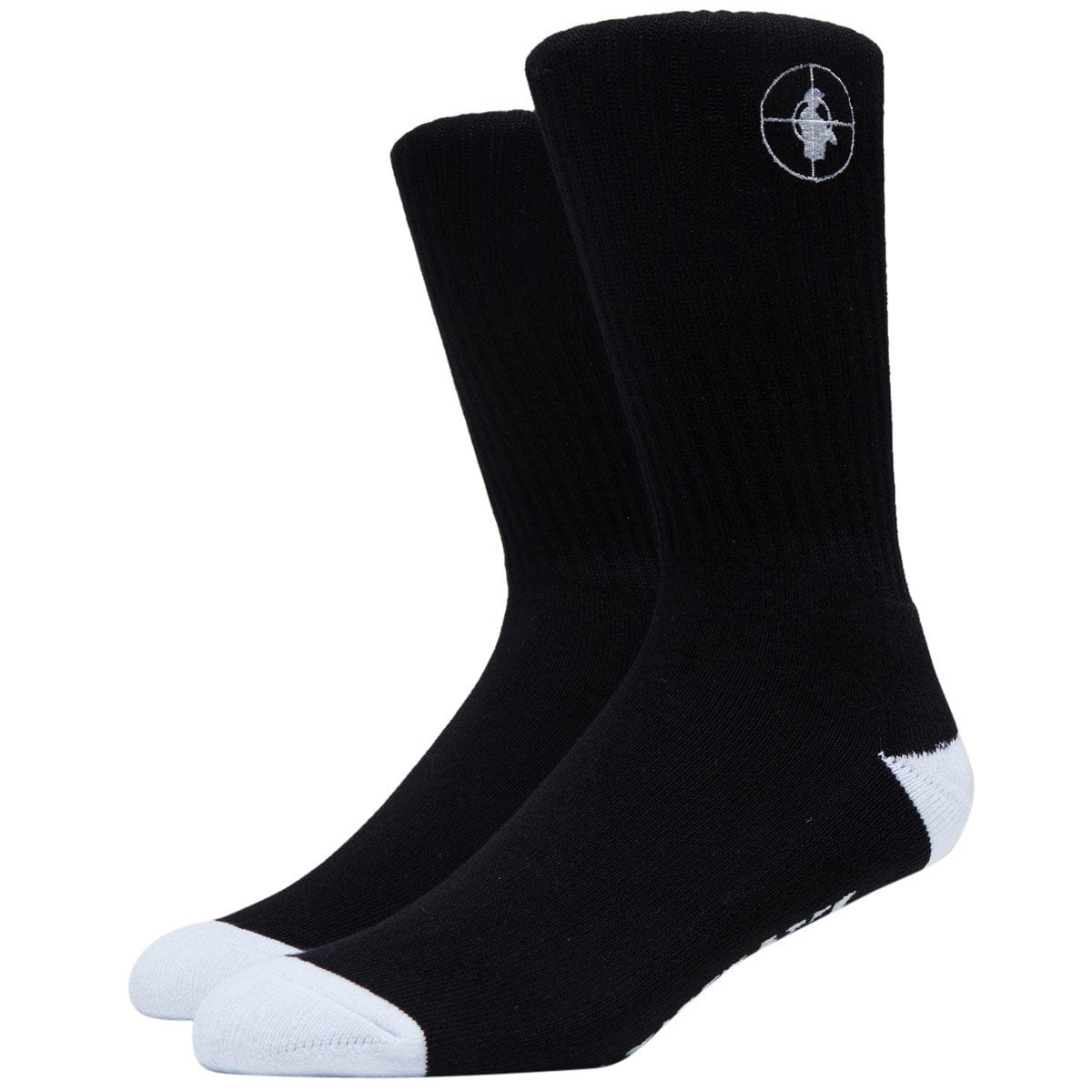 LAKAI SOCKS Black Lakai x Public Enemy Sniper Logo Socks