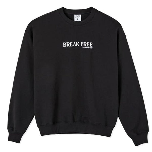 LAST RESORT AB CREWNECK XL LAST RESORT AB BREAK FREE CREWNECK - BLACK