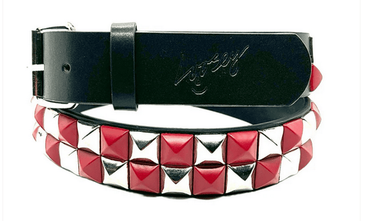 Loosey BELT Loosey Checkered Stud Finder Belt - Red