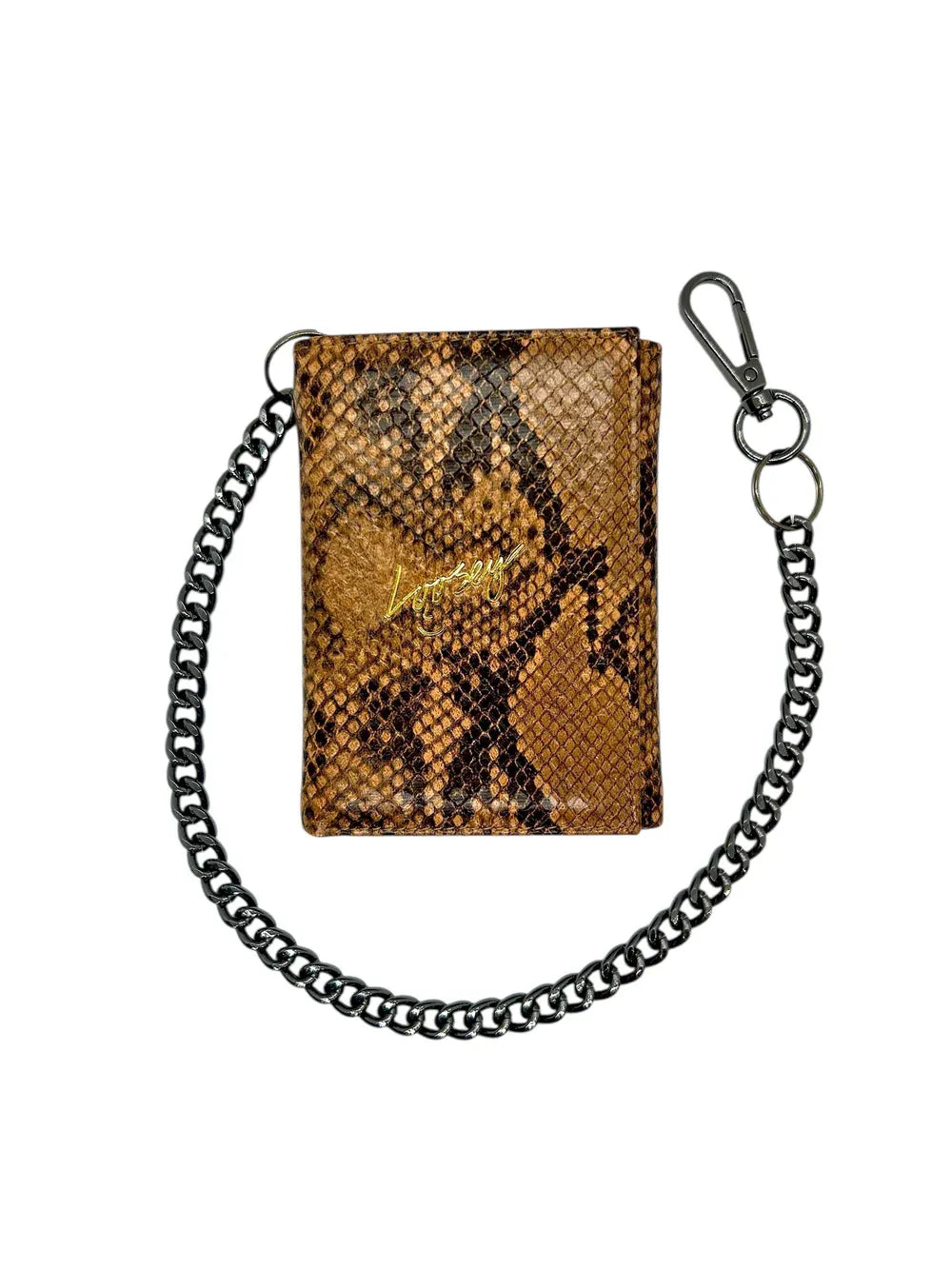 Loosey WALLET Loosey Snake Chain Gang Wallet - Brown Snakeskin