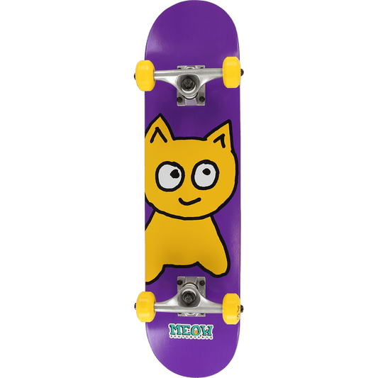 MEOW SKATEBOARDS COMPLETE SKATEBOARD 7.5 Meow Big Cat Purple Complete - 7.5