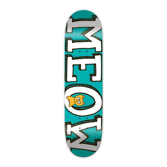 MEOW SKATEBOARDS DECK 7.75 Meow Logo Teal Deck - 7.75
