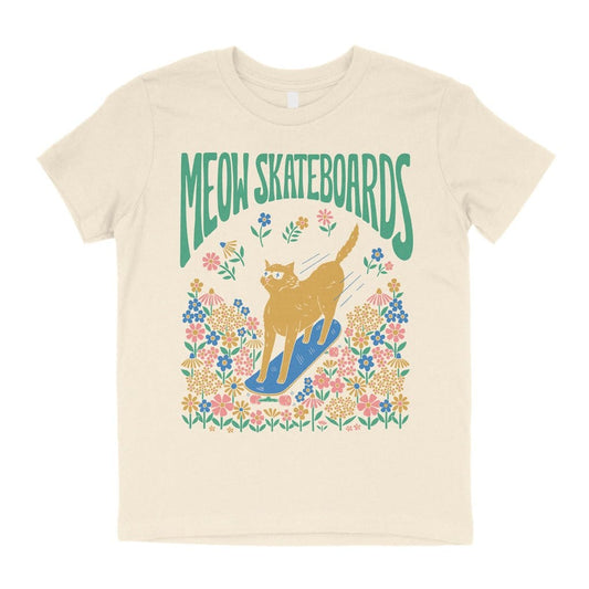 MEOW SKATEBOARDS YOUTH T-SHIRT YM Meow Meadow Youth Tee - Natural