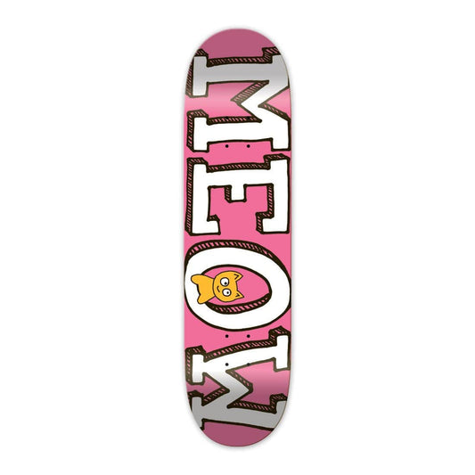 MEOW SKATEBOARDS DECK 7.75 Meow Pink Logo Deck - 7.75