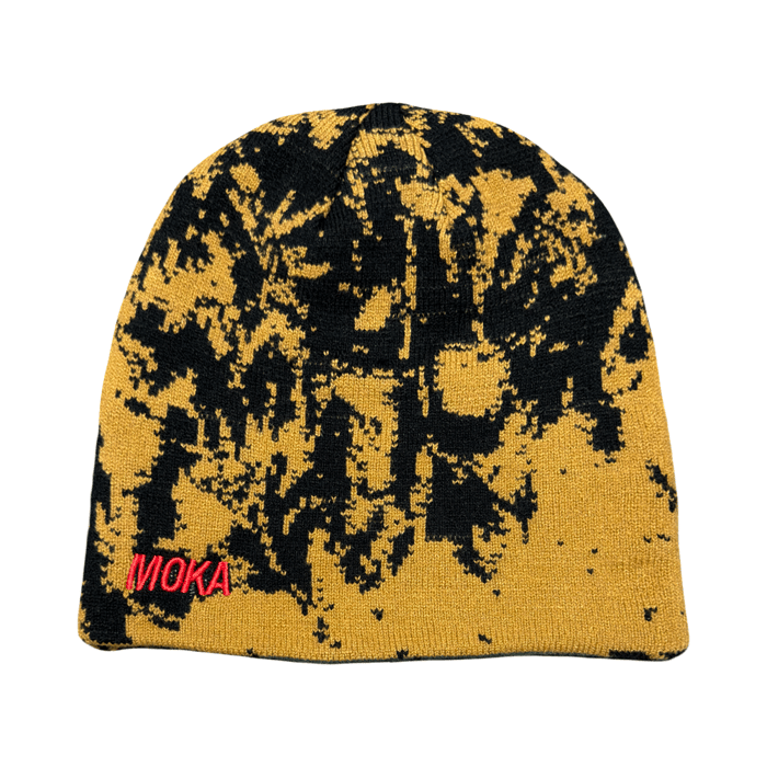 MOKA INTL BEANIE Moka Int. Erosion Reversible Skully Beanie - Light Brown Forest Green