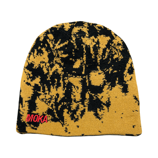 MOKA INTL BEANIE Moka Int. Erosion Reversible Skully Beanie - Light Brown Forest Green